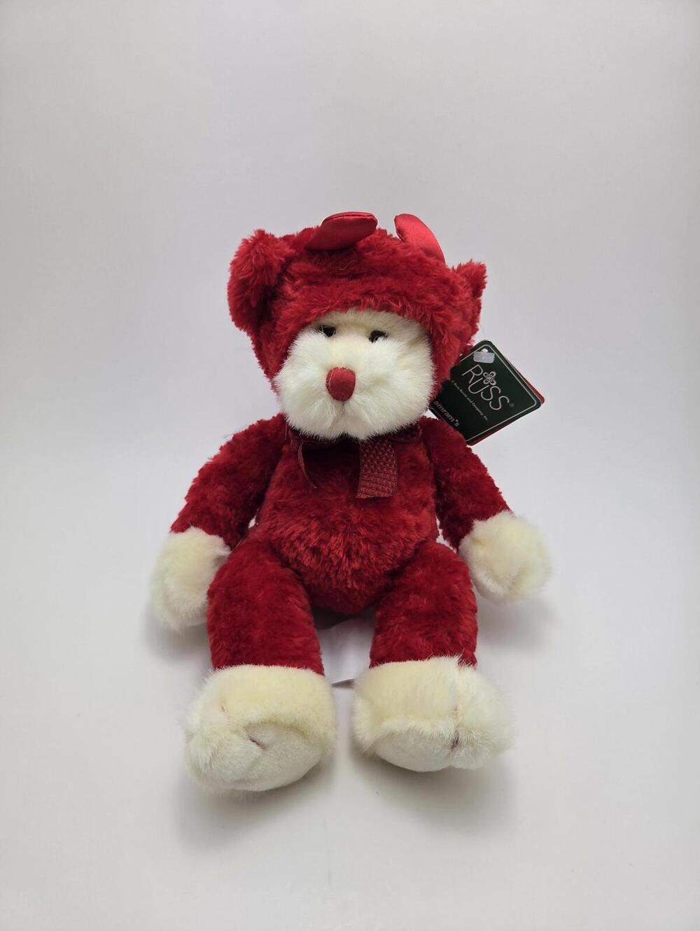 Russ “Blaze” the Red Devil Bear Plush Stuffed Animal (8 inch)